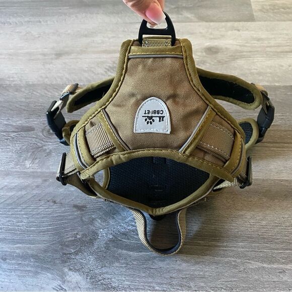Dog Harness Tactical For Medium Dogs Olive Adjustable Reflective Adjustable - Picture 7 of 11